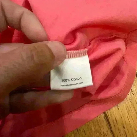 Hanna Andersson Girls' Pink Floral Embroidered Blouse Size 12 - Picture 5 of 8